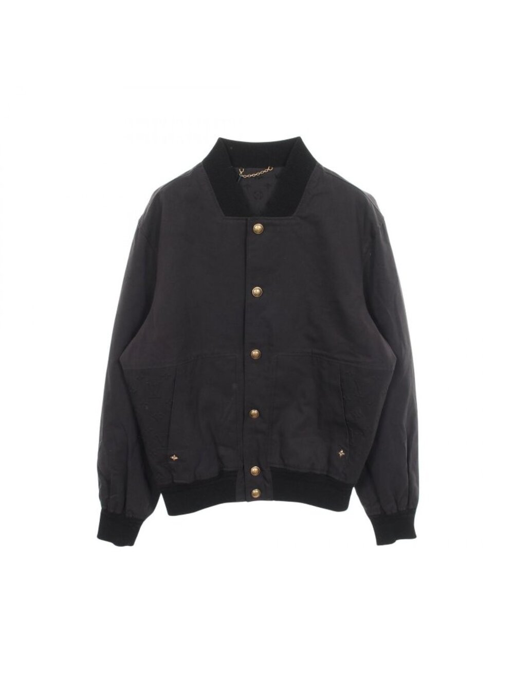 Louis Vuitton Jacket Light Bomber with Embossed Signature Detail Cotton